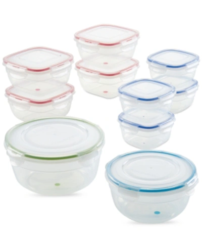 Lock N Lock Easy Essentials Color Mates 20-pc. Food Storage Container Set In Multi