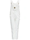 Washington Dee Cee Logo Patch Organic Cotton Dungarees In White