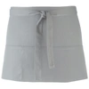 Premier Ladies/womens Colors 3 Pocket Apron / Workwear (pack Of 2) (silver) (one Size) In Grey