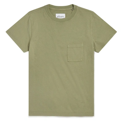 Albam Ls Workwear T-shirt Oil Green
