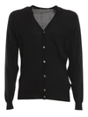 John Smedley Mens Black Petworth V-neck Merino Wool Cardigan In Navy