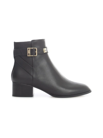 Michael Michael Kors Britton Stud-embellished Leather Ankle Boots In Black