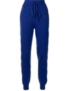 ONEFIFTEEN HIGH-WAISTED KNITTED TRACK PANTS