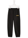OFF-WHITE LOGO-PRINT TRACK TROUSERS