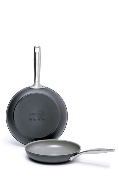 Greenpan Chatham Healthy Ceramic Nonstick Frypan Set, 8" And 10" In Grey