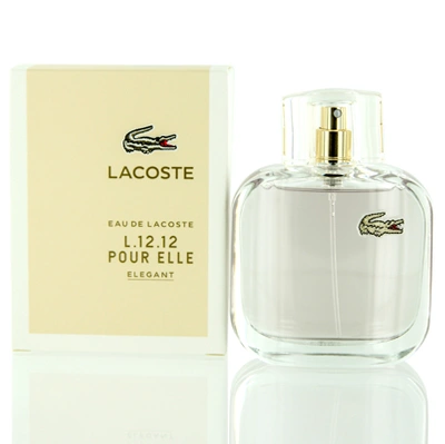 Lacoste L.12.12 Elle Elegant /  Edt Spray 3.0 oz (90 Ml) (w) In Pink