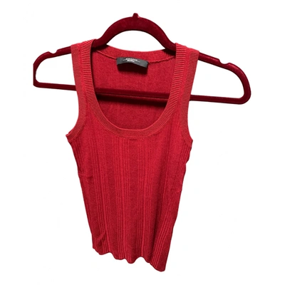 Pre-owned Max Mara Vest In Red