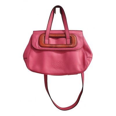 Pre-owned Loewe Leather Crossbody Bag In Pink