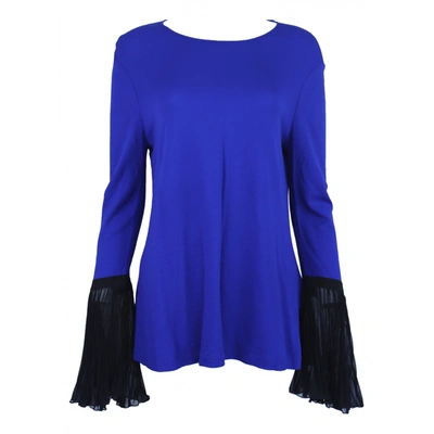 Pre-owned Class Cavalli Blouse In Blue