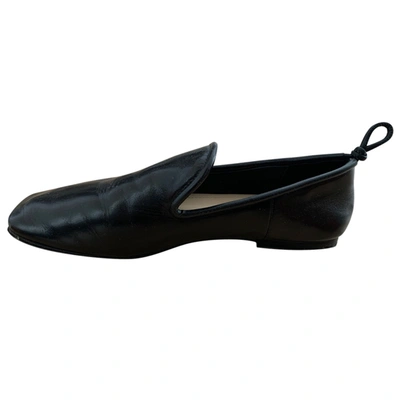 Pre-owned Lemaire Leather Flats In Black