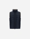 Herno Reversible Nylon Ultralight Waistcoat - Male Waistcoats Navy Blue 64