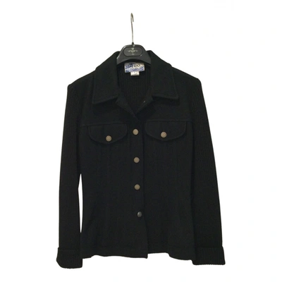 Pre-owned Kenzo Wool Short Vest In Black