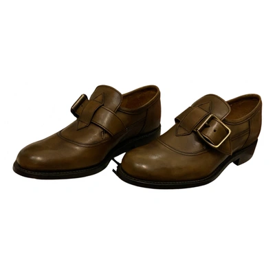 Pre-owned Vivienne Westwood Leather Flats In Brown