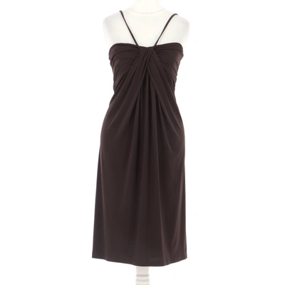 Pre-owned Maje Dress In Brown
