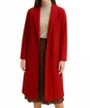 3am By H & D Accessories Long Sleeve & Pockets Loose Fit Solid Cardigan In Red In Red