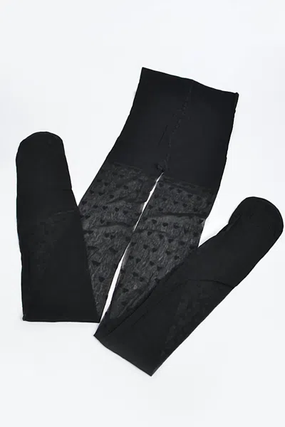 3am By H & D Accessories Women's Hart Dot Stocking In Black