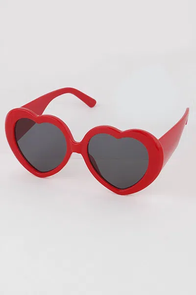 3am By H & D Accessories Women's Love In My Eyes Sunglasses In Red
