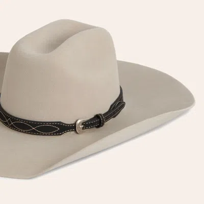 3d Belt Co Black Roughout Boot Stitch Hatband