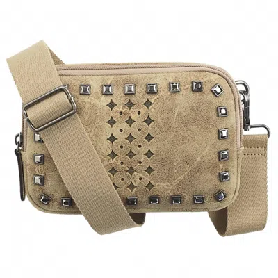 3d Belt Company Women's Crossbody Belt Bag In Beige