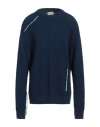 3dici Man Sweater Blue Size Xxl Acrylic, Wool, Viscose, Alpaca Wool In Blue