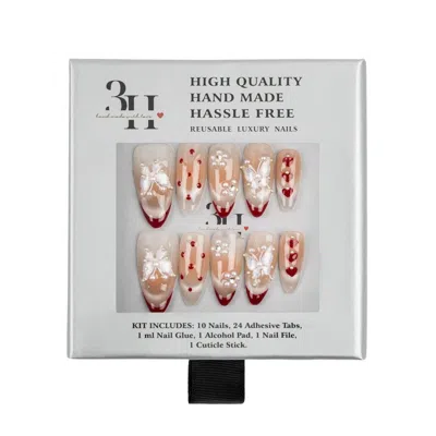 3h Nails Cherry Blossom Handmade Press-on Nails - Xsmall