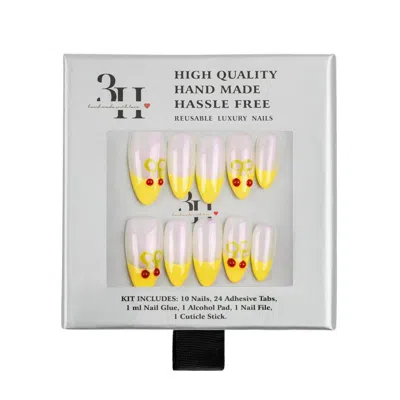 3h Nails Cherry Pop Handmade Press-on Nails - Large