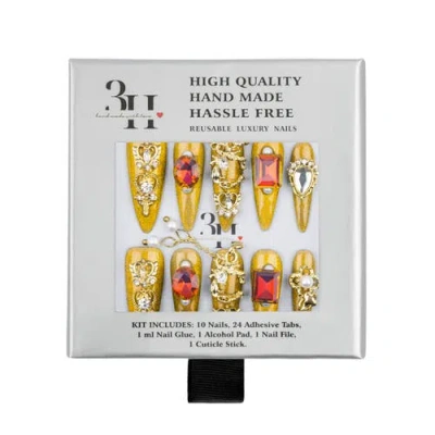3h Nails Crown Jewels Luxury Handmade Press On Nails In Multi