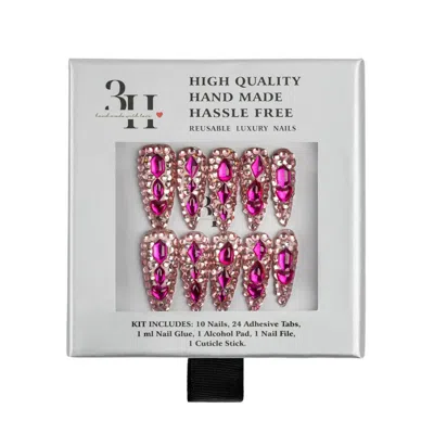3h Nails Diamond Diva Handmade Press-on Nails - X-small