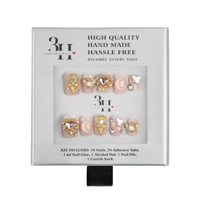 3h Nails Jeweled Petals Handmade Press-on Nails - Xsmall