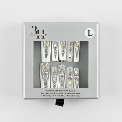 3h Nails Runway Royale Handmade Press-on Nails - Large