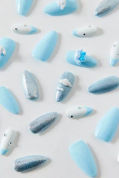 3h Nails Sanrio 3d Handmade Press-on Nail Set In Cinnaroll At Urban Outfitters In Blue