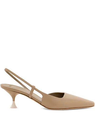 3juin 50mm Kira Sandals In Neutral