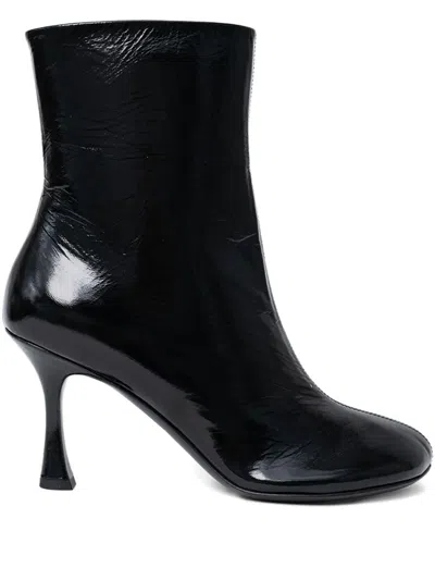 3juin 95mm Alessia Zip-closure Boots In Black