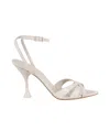 3juin Ankle Strap High-heeled Sandals In White
