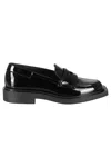 3juin Square-toe 35mm Leather Loafers In Black