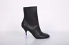 3juin 95mm Leather Ankle Boots In Black