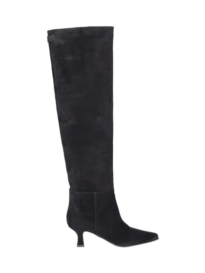 3juin Stiefel Mit Spitzer Kappe 75mm In Black