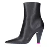 3juin Woman Ankle Boots Black Size 7 Leather In Nero Neri E Grigi