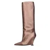 3juin Woman Boot Bronze Size 8 Leather In Marrone Marroni