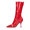 3juin Boots Red In Rosso Vivaci