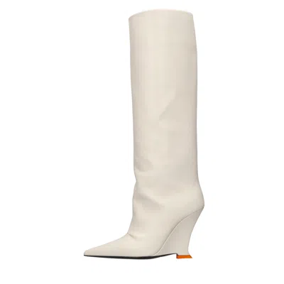 3juin Boots White In Bianco Chiari E Naturali