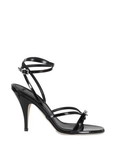 3juin Bow-detail Heeled Sandals In Black