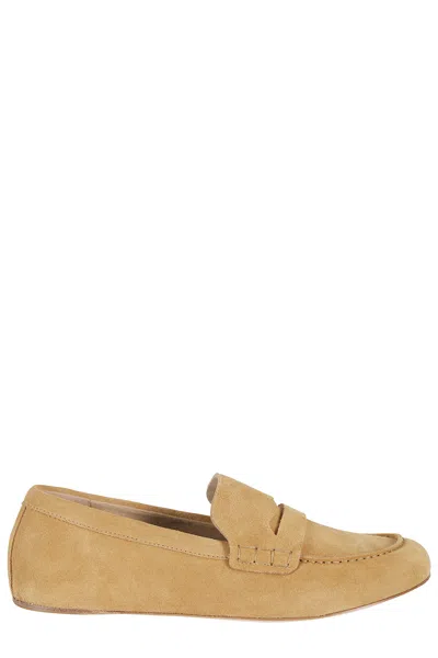 3juin Brown Olivia 005 Flor Leather Loafers In Multi