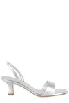 3juin Cameron 055 Sandal With Rear Elastic Strap In Silver