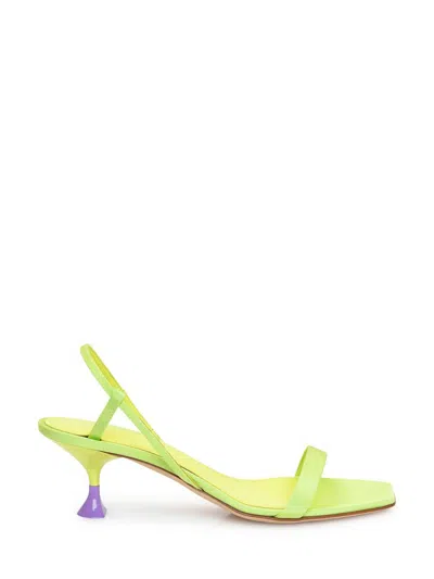 3juin Capri 63mm Open Toe Sandals In Green