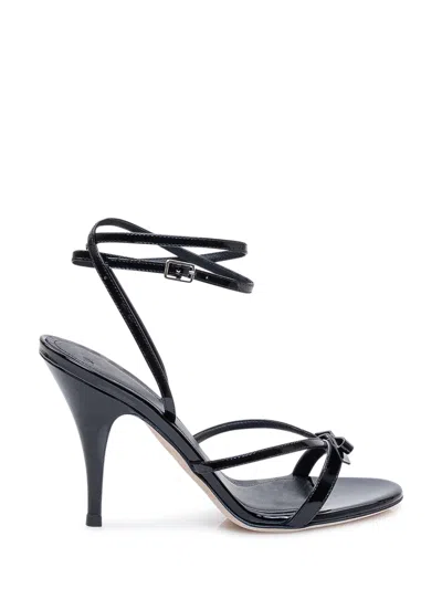 3juin Chic High-heel Sandals With Elegant Straps In Chic Black