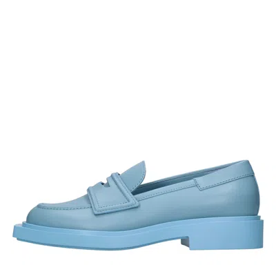 3juin Flat Shoes Clear Blue In Azzurro Blu E Verdi