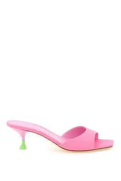 Pre-owned 3juin 'kimi' Satin Mules 39 It In Pink