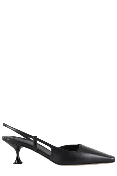 3juin Kira Pump With Sculptural Heel In Black