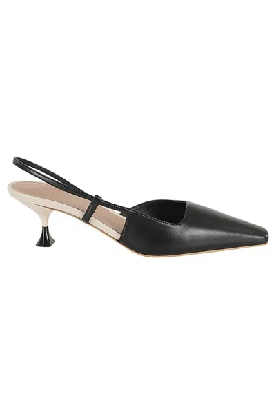 3JUIN KIRA PUMPS WITH SCULPTURAL HEEL AND SQUARE TOE